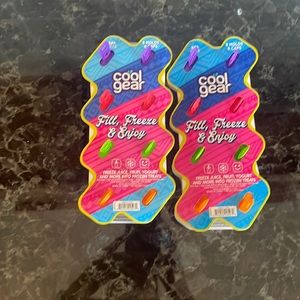 New with tags 2 8 molds and 8 caps to freeze juice fruit yogurt and more.